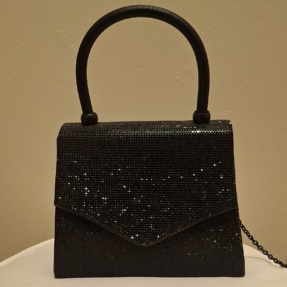 Aldo Black Sparkle Clutch